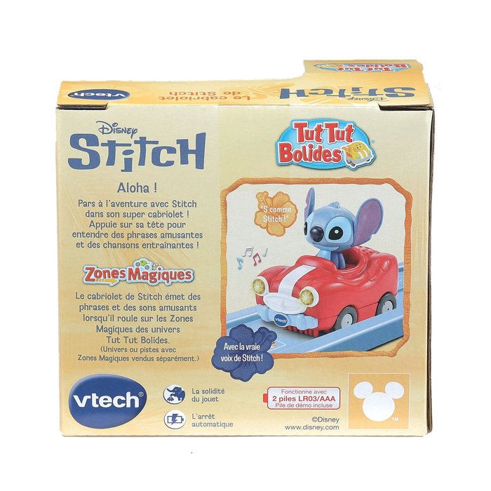 VTECH - TUT TUT STITCH RACING CARS - STITCH'S CONVERTIBLE - Multicolor
