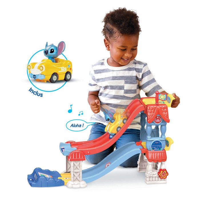 VTECH - STITCH RACING CARS - JUMP AND SLIDE TRACK - Multicolor