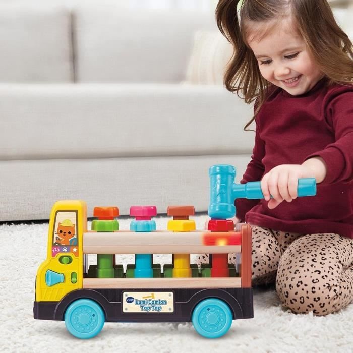 VTECH LUMI TRUCK TAP TAP (TOY WITH FSC CERTIFIED WOODEN PART)