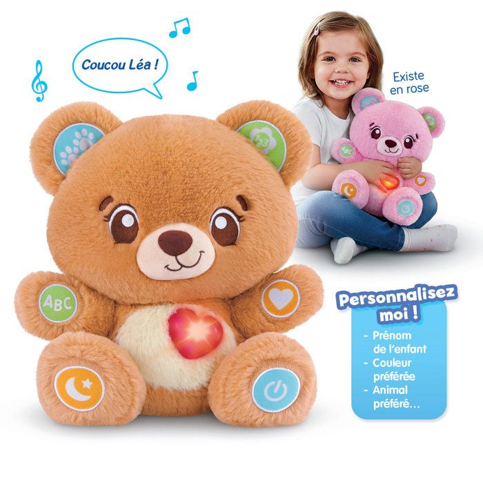 VTECH BABY - BONBON, MON OURSON a PERSONNALISER  - Multicolore