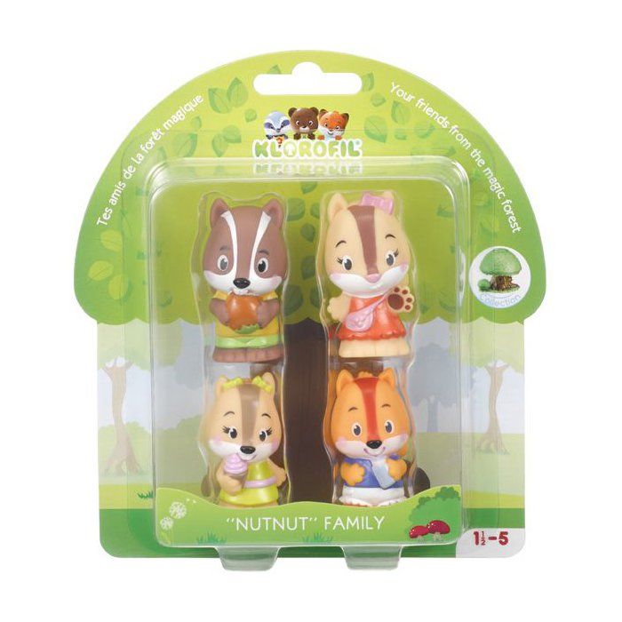 KLOROFIL Set of 4 characters Nutnut family