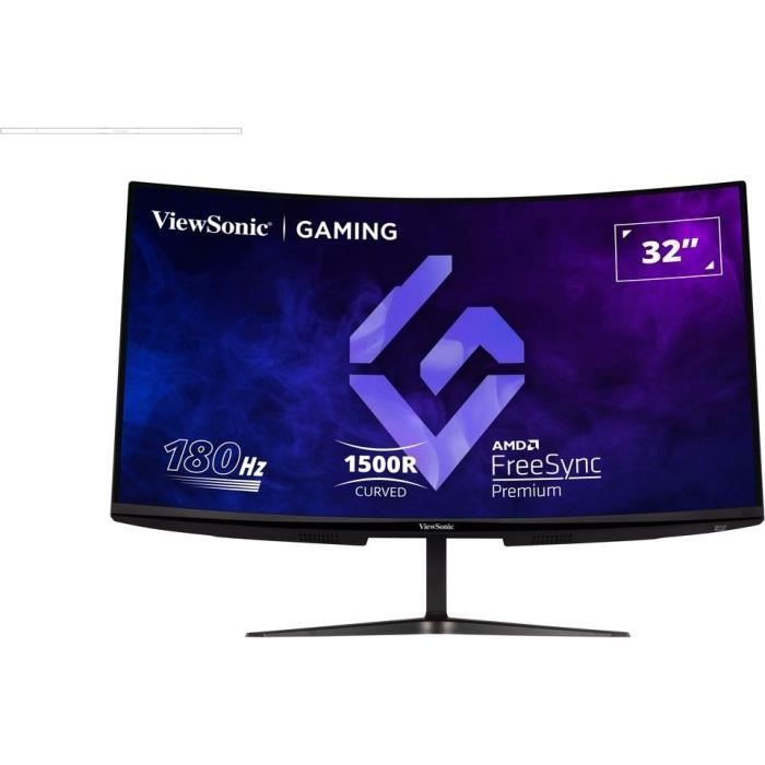 Curved PC Gaming Screen - VIEWSONIC VX3218 - PC - MHD - 32 FHD - VA Panel - 1 ms - 165Hz - DisplayPort - AMD FreeSync