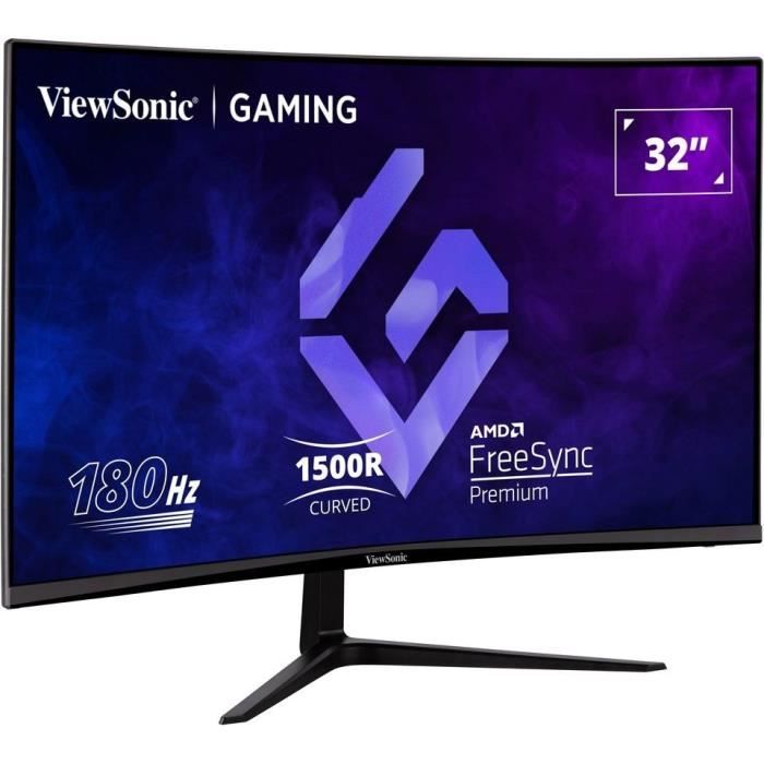 Curved PC Gaming Screen - VIEWSONIC VX3218 - PC - MHD - 32 FHD - VA Panel - 1 ms - 165Hz - DisplayPort - AMD FreeSync