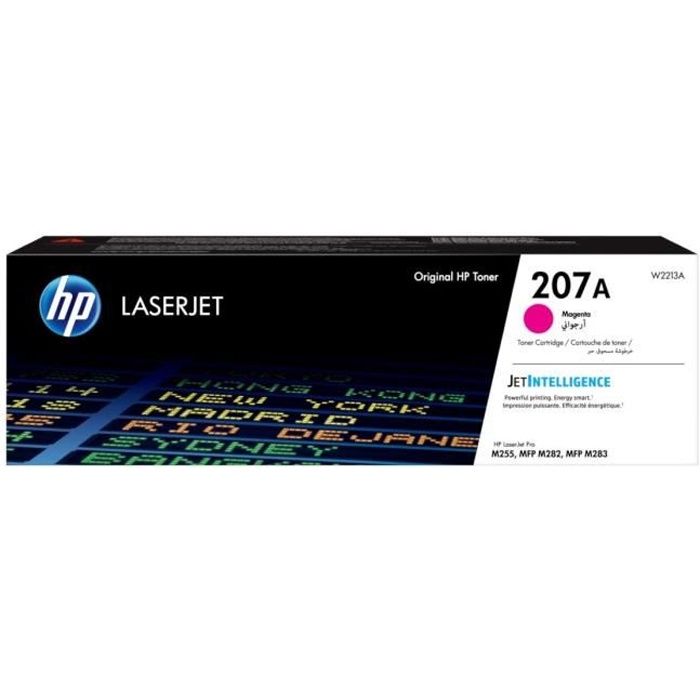 HP 207A Original Magenta LaserJet Toner Cartridge (W2213A) for HP Color LaserJet Pro M255 / MFP M282 / M283