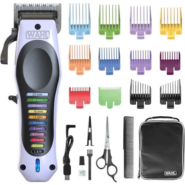 Hair Clipper - WAHL - ColorPro Cordless Lithium - 240 V - 120 min - White / Black
