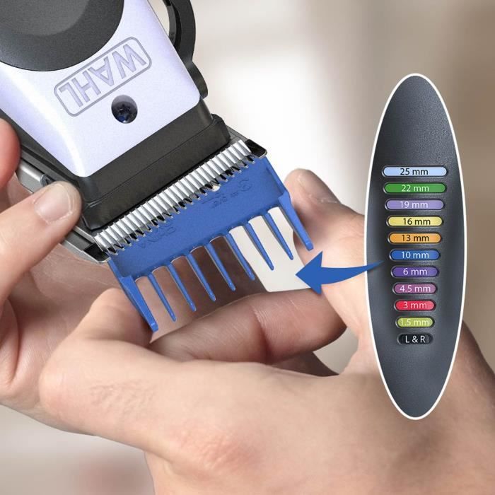 Hair Clipper - WAHL - ColorPro Cordless Lithium - 240 V - 120 min - White / Black