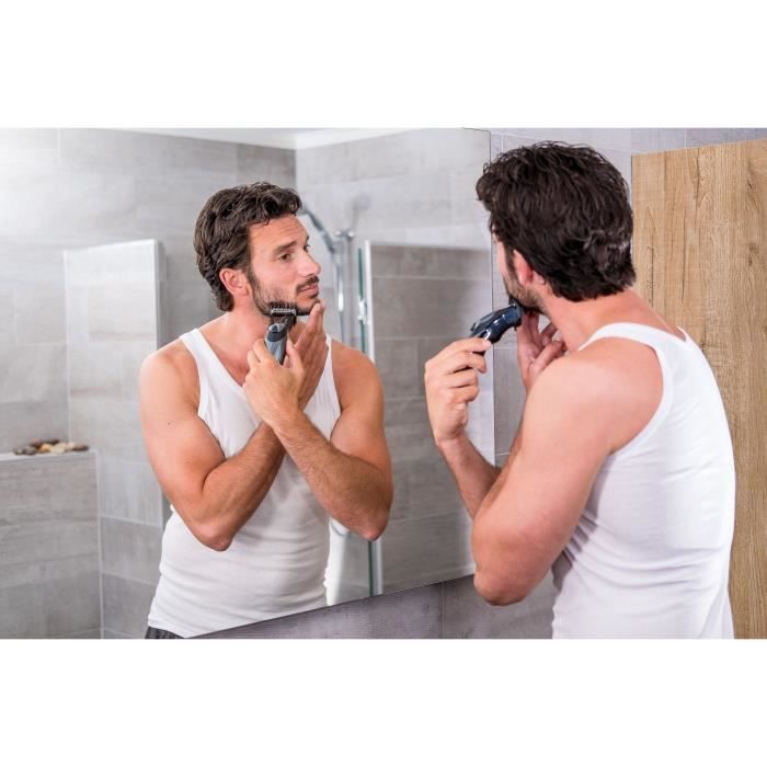 Hair and beard trimmer - WAHL - HAIRCUT & BEARD - 3.5 W - 10 combs - Autonomy: 40 min - Black