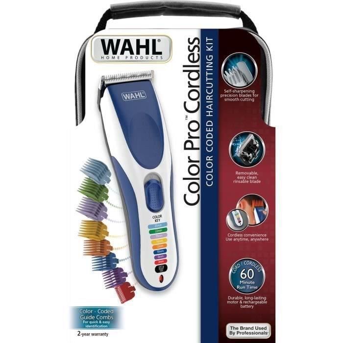WALH 5545-2416 - 3 in 1 nose ear eyebrow trimmer - 3 heads - Washable blades for easy cleaning - Cutting guide - White