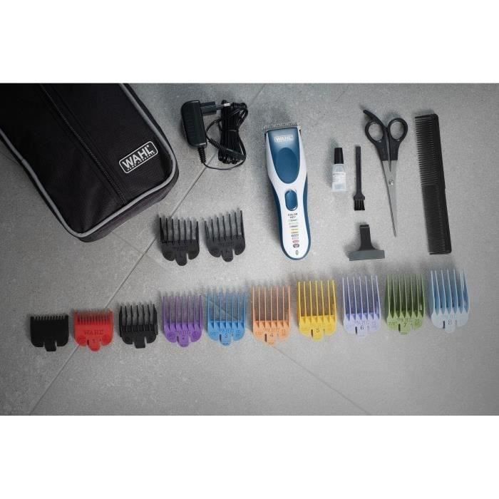 WALH 5545-2416 - 3 in 1 nose ear eyebrow trimmer - 3 heads - Washable blades for easy cleaning - Cutting guide - White