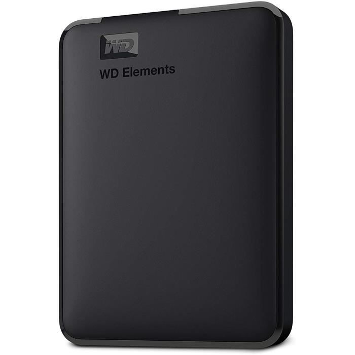 WESTERN DIGITAL Elements Portable External Hard Drive 5 TB Black