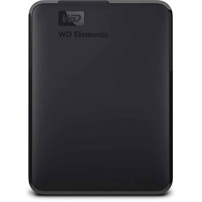 WESTERN DIGITAL Elements Portable External Hard Drive 5 TB Black