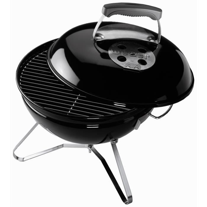 WEBER Premium Smokey Joe Premium Charcoal Barbecue Ø37 cm - Chrome Steel - Black