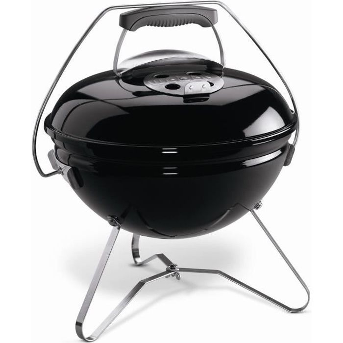 WEBER Premium Smokey Joe Premium Charcoal Barbecue Ø37 cm - Chrome Steel - Black
