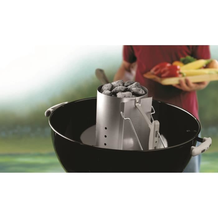 WEBER Rapidfire Ignition Chimney Kit - With 2 kg briquettes + 6 fire-rated cubes
