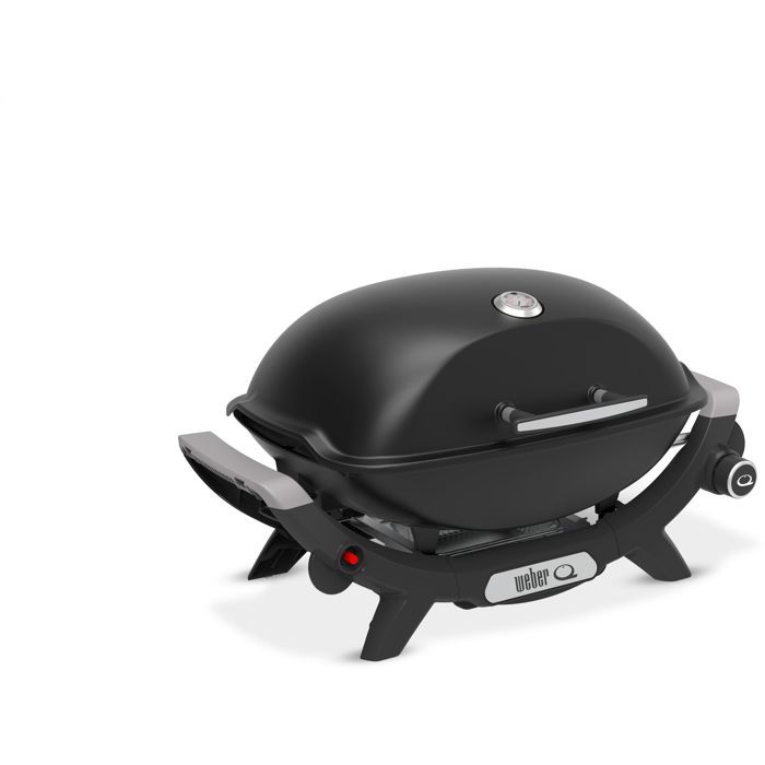 Gas Grill - Weber - Q2100N - 2.94 kW - 1 stainless steel burner - Enameled cast iron - Piezoelectric ignition - Black