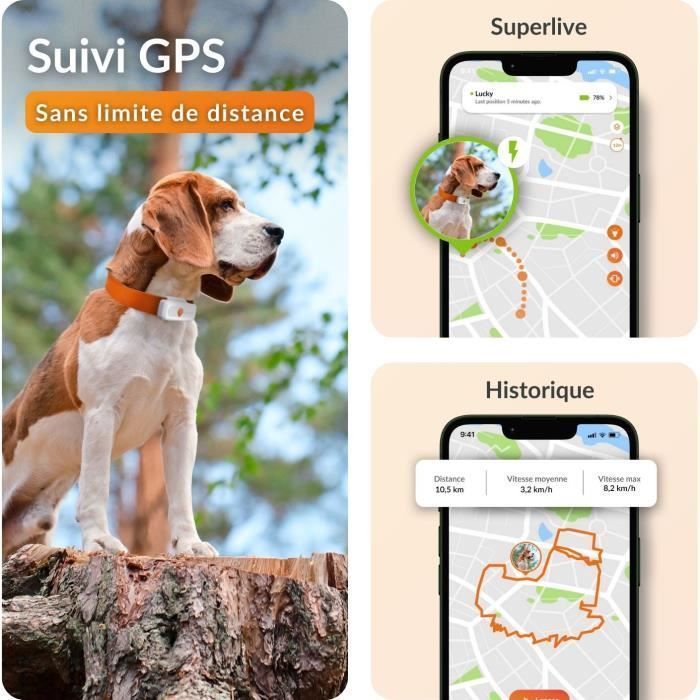 GPS tracker for dogs - Weenect XS (White Edition 2023)
