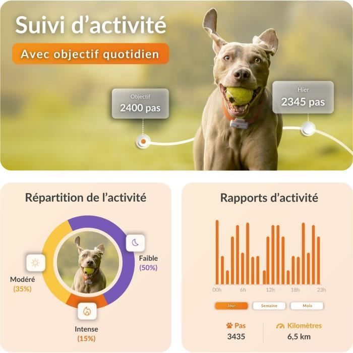 GPS tracker for dogs - Weenect XS (White Edition 2023)