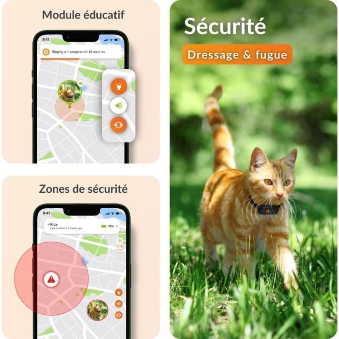 GPS tracker for chat - Weenect XS (Black Edition 2023)