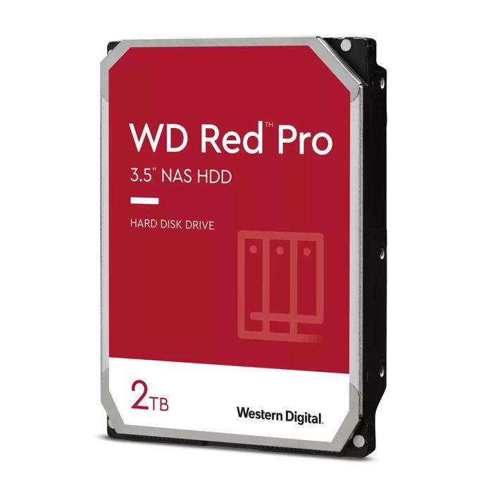 WESTERN DIGITAL - Red Pro WD142KFGX - Hard Drive - 14 TB - Internal - 3.5" - SATA 6 Gb/s - 7,200 rpm