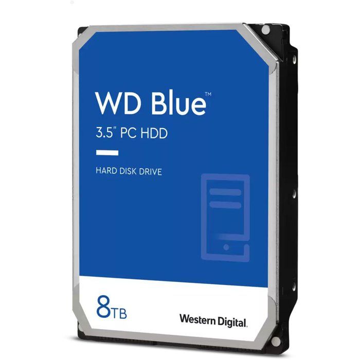 WD Blue - WD80EAAZ - Hard Drive - 8 TB - 3.5" - 5,640 RPM