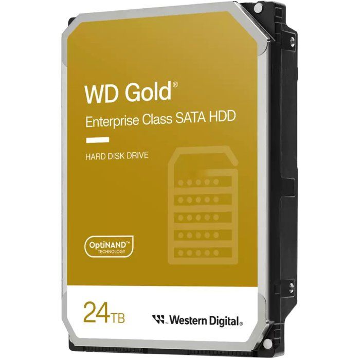 WD Gold - Hard Drive - 24 TB - 3.5" - 7,200 RPM