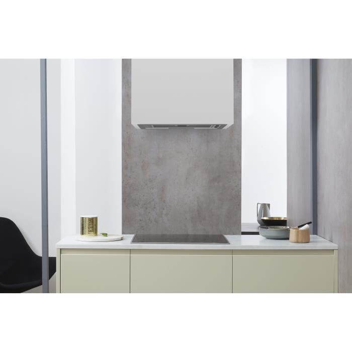 WHIRLPOOL WCT64FLSX Built-in hood - 332 m3 air / h max - 64 dB max - 3 speeds - L 53 cm - stainless steel