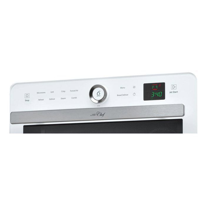 Whirlpool JT469WH - Chef's jet microwave - 33 L - 6th SENSE COMBI CRISP Steam - Stainless steel cavity - turntable 36 cm - White