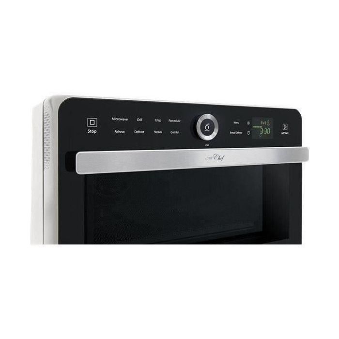 Whirlpool JT469WH - Chef's jet microwave - 33 L - 6th SENSE COMBI CRISP Steam - Stainless steel cavity - turntable 36 cm - White