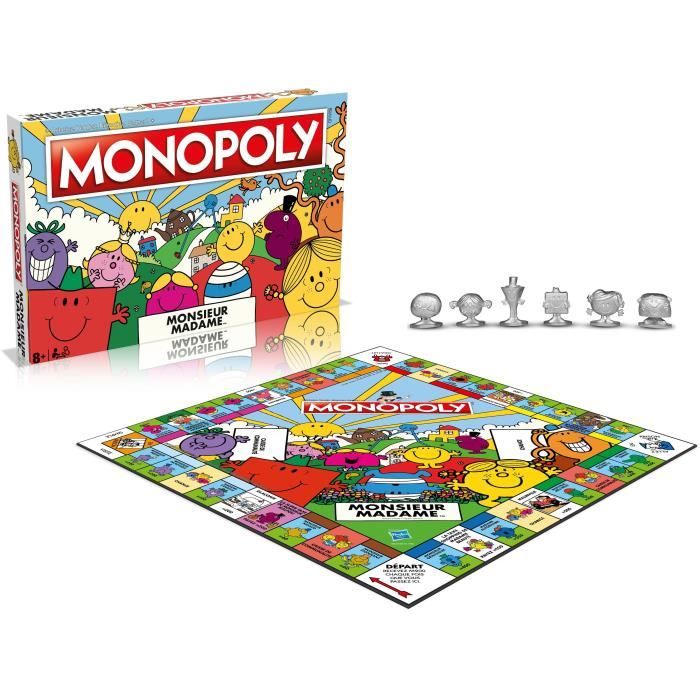 Mr Men and Women Monopoly - Board Game - WINNING MOVES - Monopoly featuring Mr Men and Women characters.