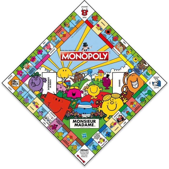 Mr Men and Women Monopoly - Board Game - WINNING MOVES - Monopoly featuring Mr Men and Women characters.
