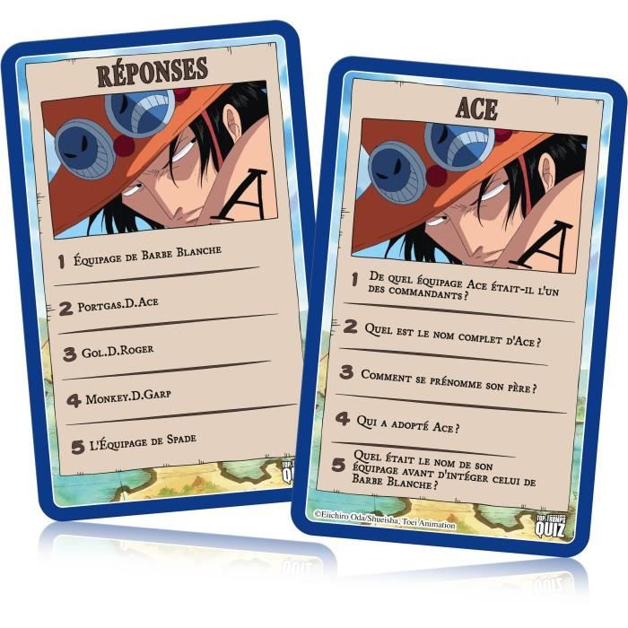 One Piece Quiz - Quiz Game - WINNING MOVES - Illustrated quiz on the One Piece universe with 500 questions.