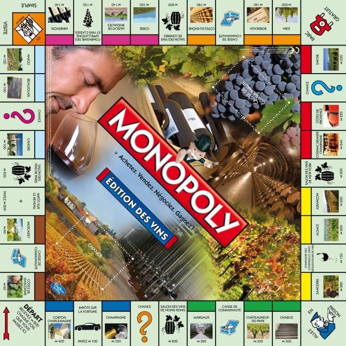 MONOPOLY - Editions des vins - Board game - French version