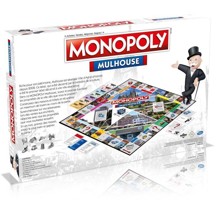 Monopoly Mulhouse - Board Game - WINNING MOVES - Local Collector's Edition
