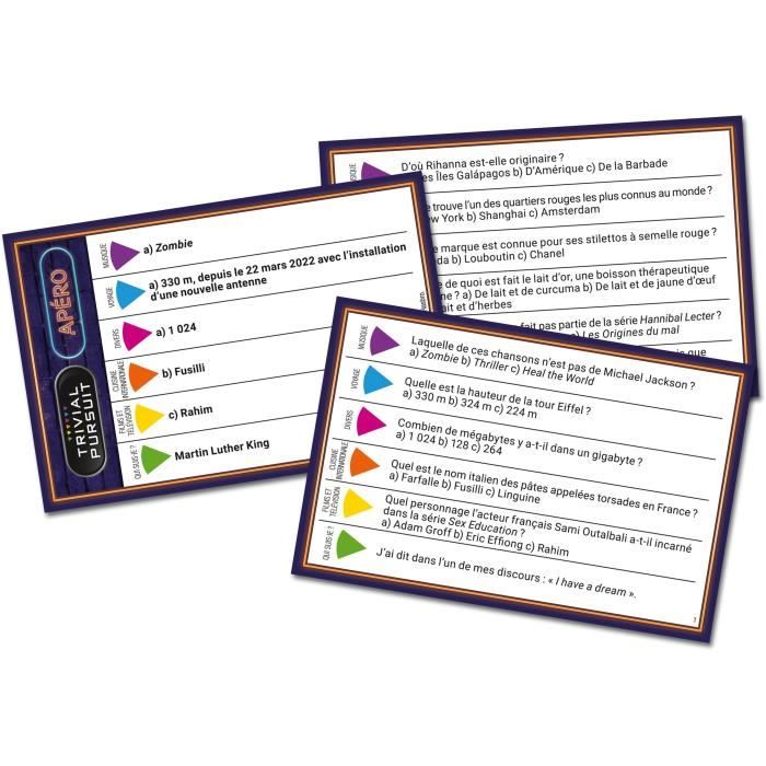 TRIVIAL PURSUIT Aperitif Trip - Board Game - WINNING MOVES