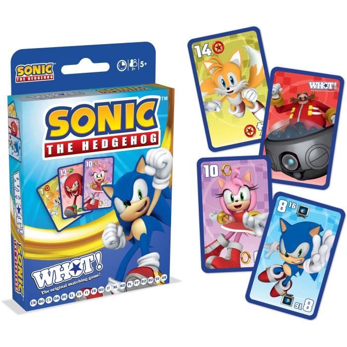 Whot! Sonic the Hedgehog - Card Game - WINNING MOVES - Sonic-themed card game for the whole family.