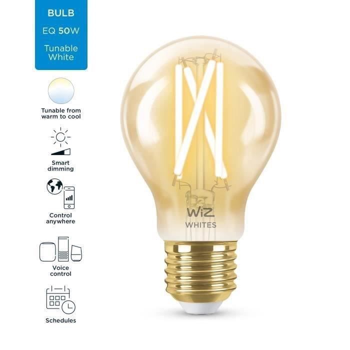 WIZ Vintage white connected bulb variable E27 50W