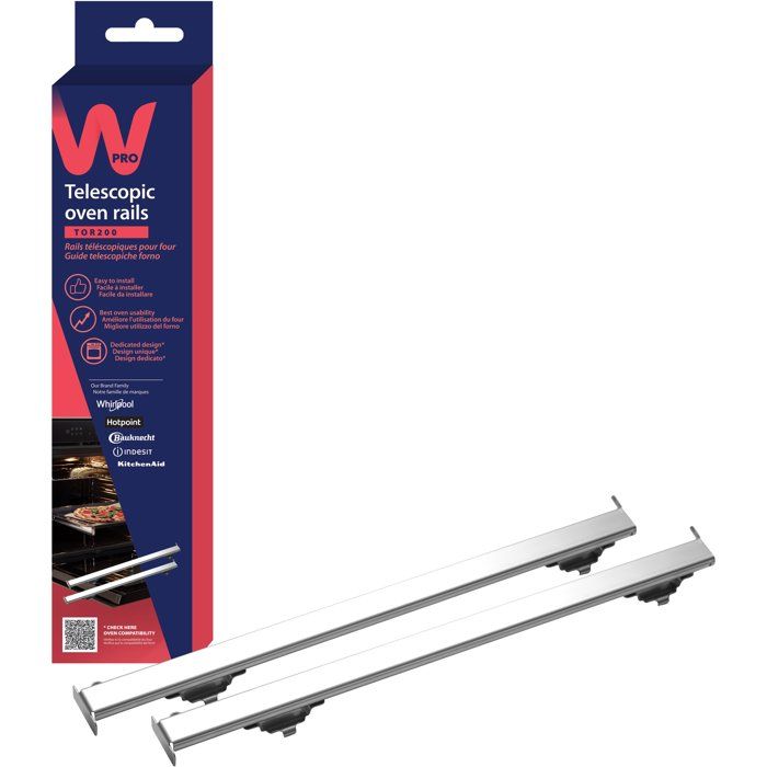 Telescoping Oven Rails - WPRO - TOR200 - Easy to Use - Easy to Extend - Safe