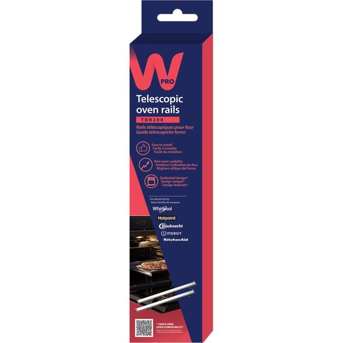 Telescoping Oven Rails - WPRO - TOR200 - Easy to Use - Easy to Extend - Safe