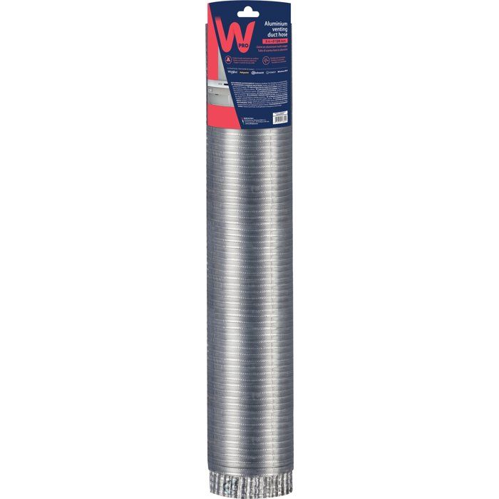Aluminum Range Hood Duct - WPRO - CHT312 - 3 m - Flexible - UNI CIG Standard