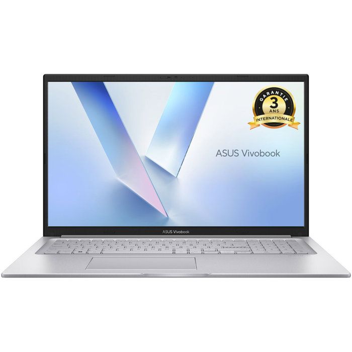 PC Portable ASUS VivoBook 17 X1704 : Sans Windows - 17,3 FHD - Intel Core 5 120U - RAM 8Go - 512Go SSD