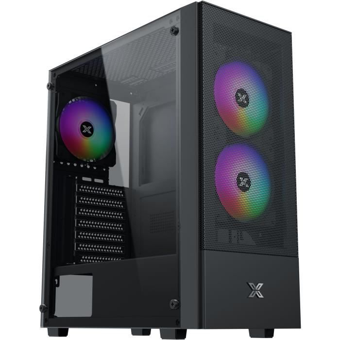 Mid-Tower PC Case without PSU - XIGMATEK HERO II Air 3F (Black) - ATX/Micro ATX - 3x120mm FRGB - Mesh - USB 3.0/2.0