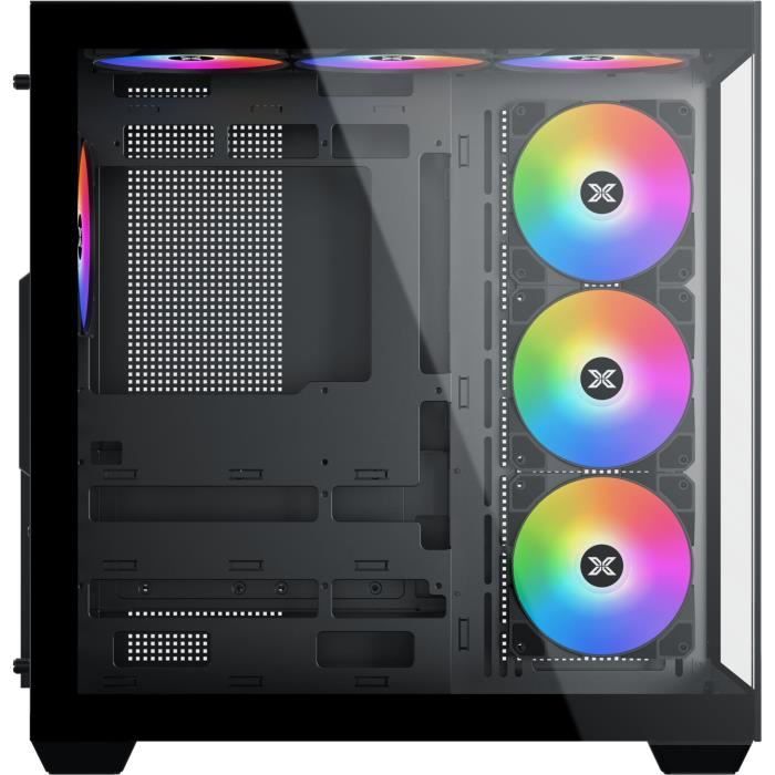 PC Case - XIGMATEK - Aqua V AIR - Cube - ATX - Tempered Glass - ARGB - Black