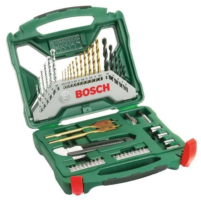 Mixed set Vitting-Performing Bosch-X-Line Box Titanium of Forests and Vitting tips, 50 pieces