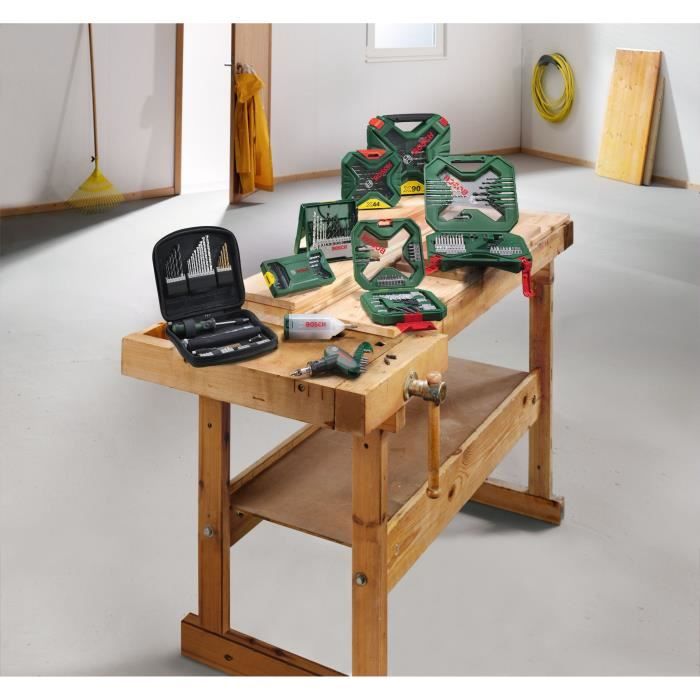 Mixed set Vitting-Performing Bosch-X-Line Box Titanium of Forests and Vitting tips, 50 pieces