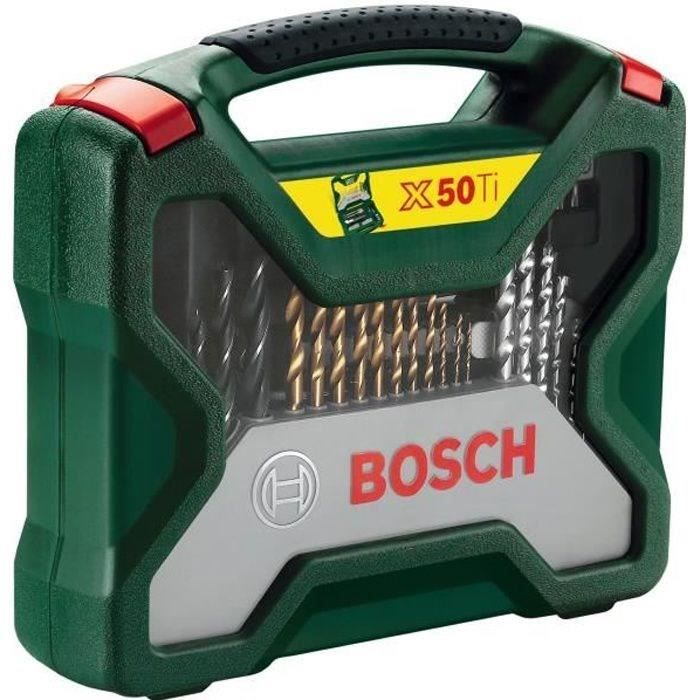 Mixed set Vitting-Performing Bosch-X-Line Box Titanium of Forests and Vitting tips, 50 pieces