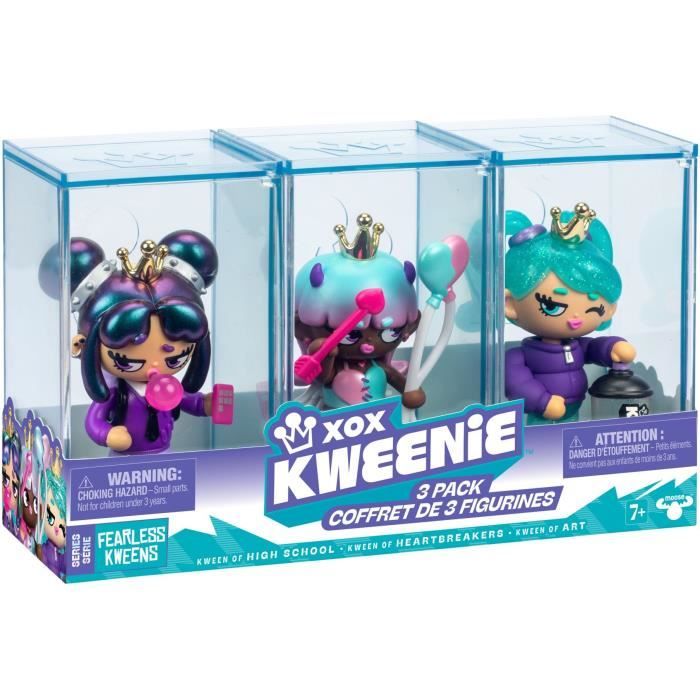 Doll Pack - XOX KWEENIE - Fearless Series - 13 cm - 3 dolls included - Unique finishes