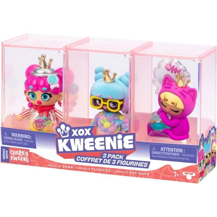 Doll Pack - XOX KWEENIE - Quirky Series - 13 cm - 3 dolls included - Unique finishes