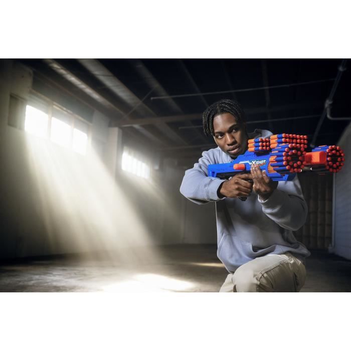 Rapid Fire Blaster - ZURU - XSHOT Insanity Berzerko - Rotating Barrel Blaster with 8 Darts and Rapid Fire up to 27 Meters