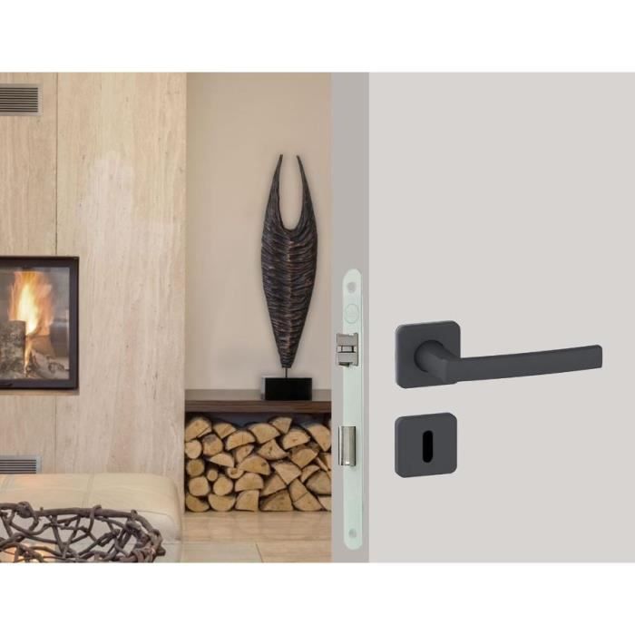 Mortise lock with key - YALE - Y75R-A40/B/SC - 40 mm axle, 135 mm body - NF Level 2 certified - White, Strike plate and key included
