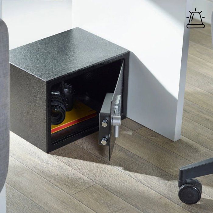 Electronic Safe with Alarm - YALE - YEC/250/DB2 - Medium 16.3L - 25x35x25cm